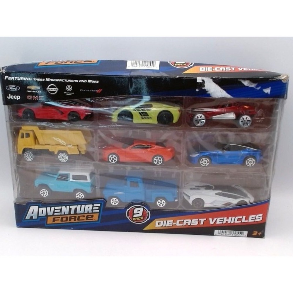 Adventure Force - Die-Cast Vehicle Assortment, 9 Pack, BRAND NEW IN BOX